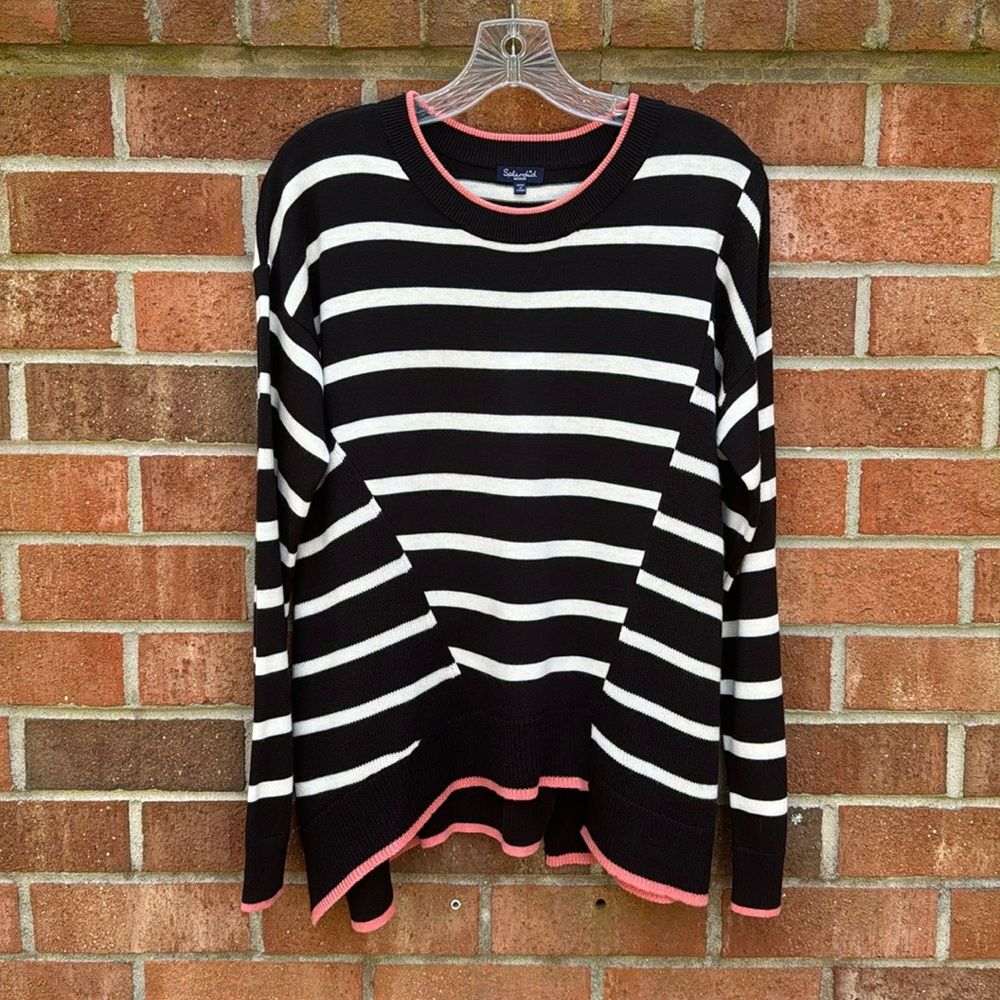 Splendid Avery Cashmere Blend Striped Sweater sz Medium